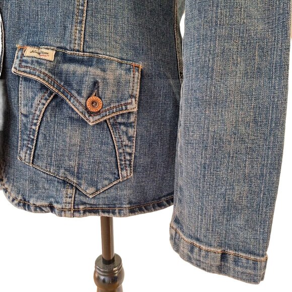 LEVI'S DENIM BLAZER STYLE JACKET SIZE SMALL - Picture 4 of 6